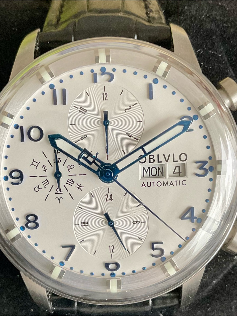 Full Set Automatic Multifunction Oblvlo 42mm Watch Multi Dial Luminous